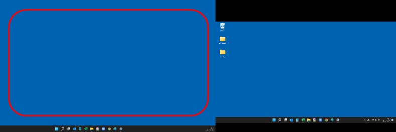 windows11_ディスプレイ拡張画面